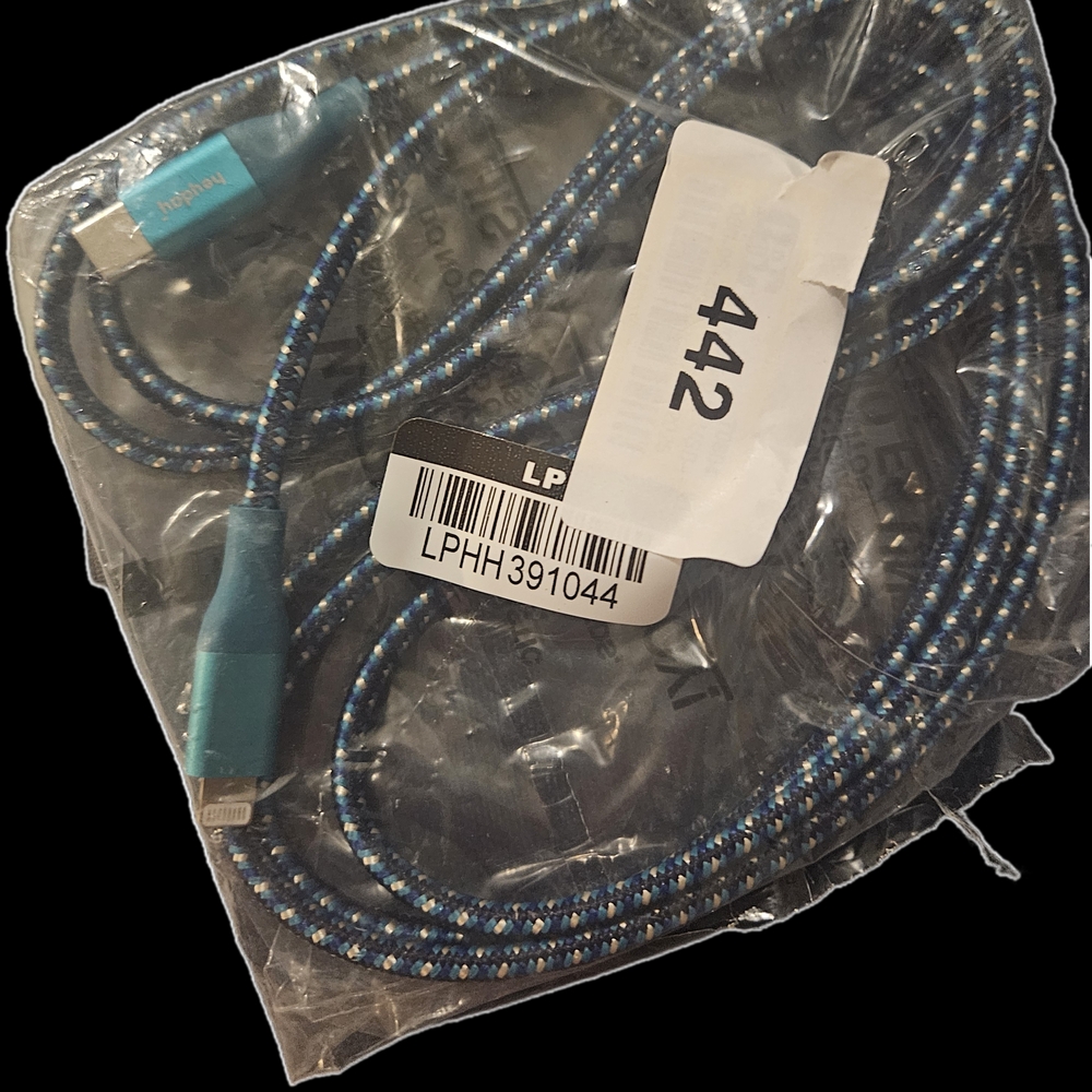 6' Lightning to USB-C Braided Cable -
heyday"" Tranquil Blue: iPhone Charging